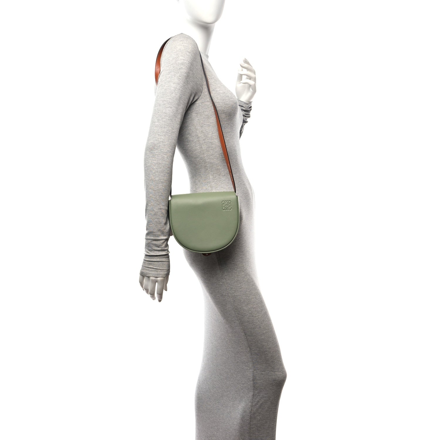 Loewe Soft Calfskin Heel Duo Rosemary Tan 2 of 9