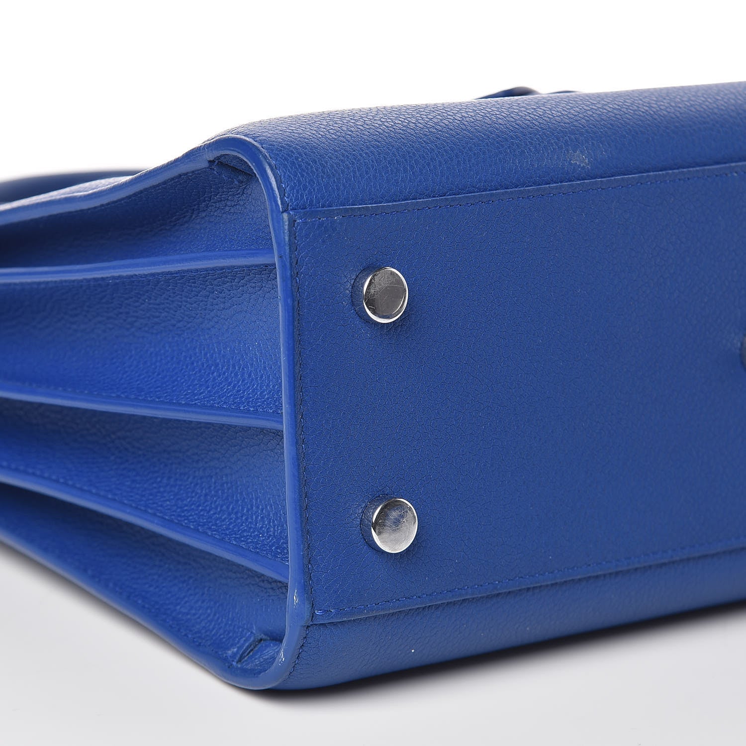 Saint Laurent Grained Calfskin Baby Sac De Jour Royal Blue 5 of 14