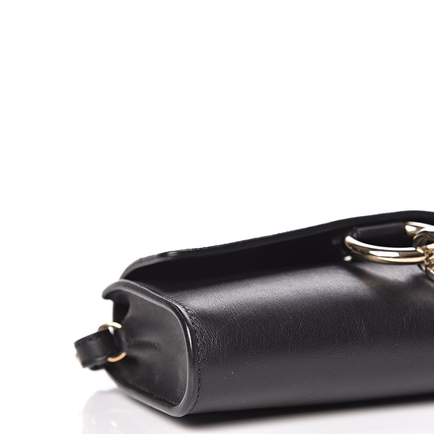 Chloe Suede Calfskin Mini Faye Shoulder Bag Black 8 of 10