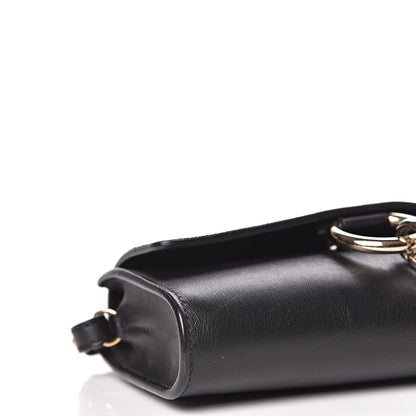 Chloe Suede Calfskin Mini Faye Shoulder Bag Black 8 of 10
