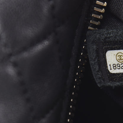 Chanel Lambskin Quilted Small Hobo Black 9 of 10
