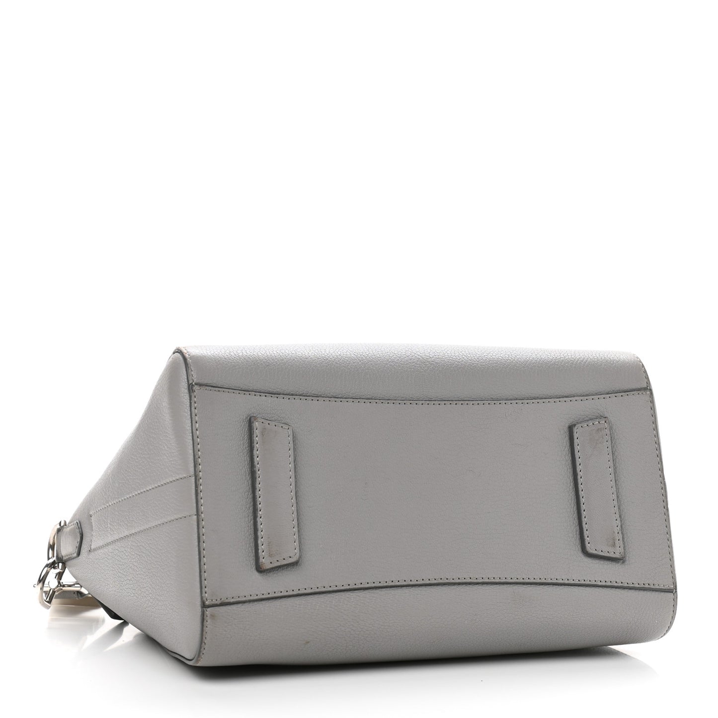 Sugar Goatskin Small Antigona Pearl Grey