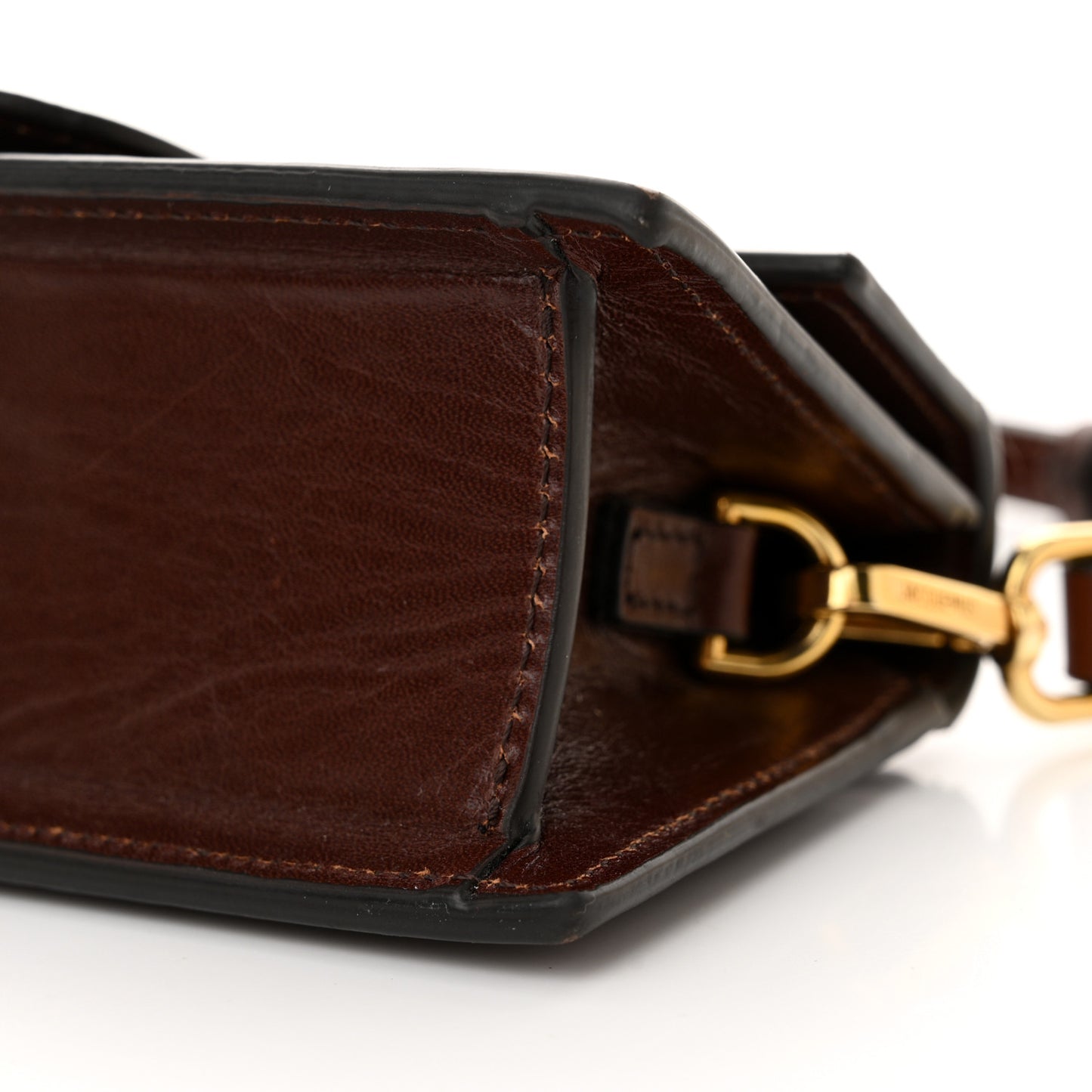 Smooth Calfskin Le Bambino Dark Burgundy