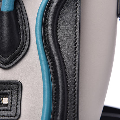Celine Smooth Calfskin Nano Tri-Color Luggage Turquoise 13 of 15