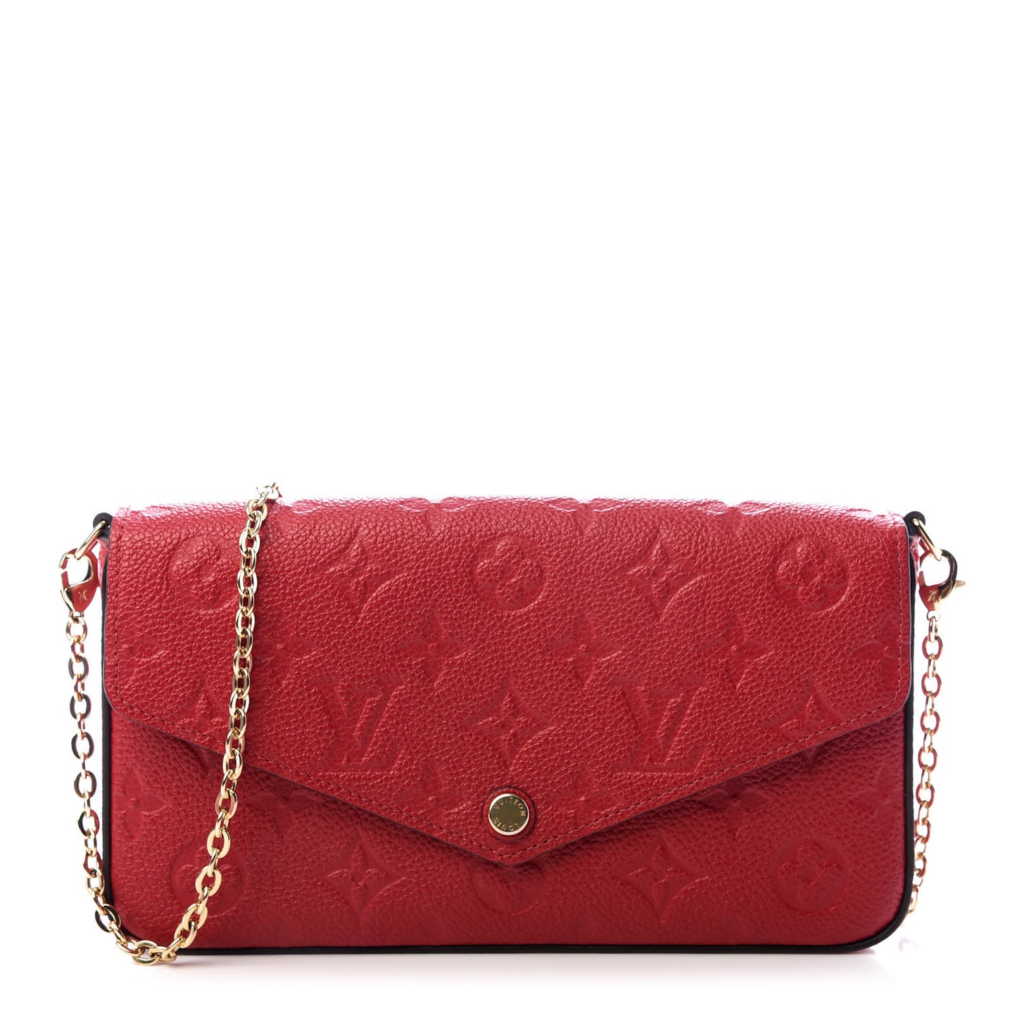 Empreinte Pochette Felicie Chain Wallet Scarlet