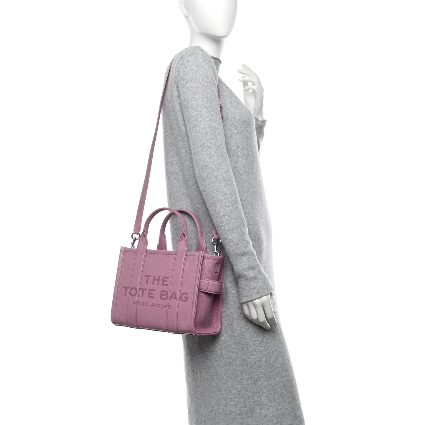 Grained Calfskin Medium The Tote Bag Lilas