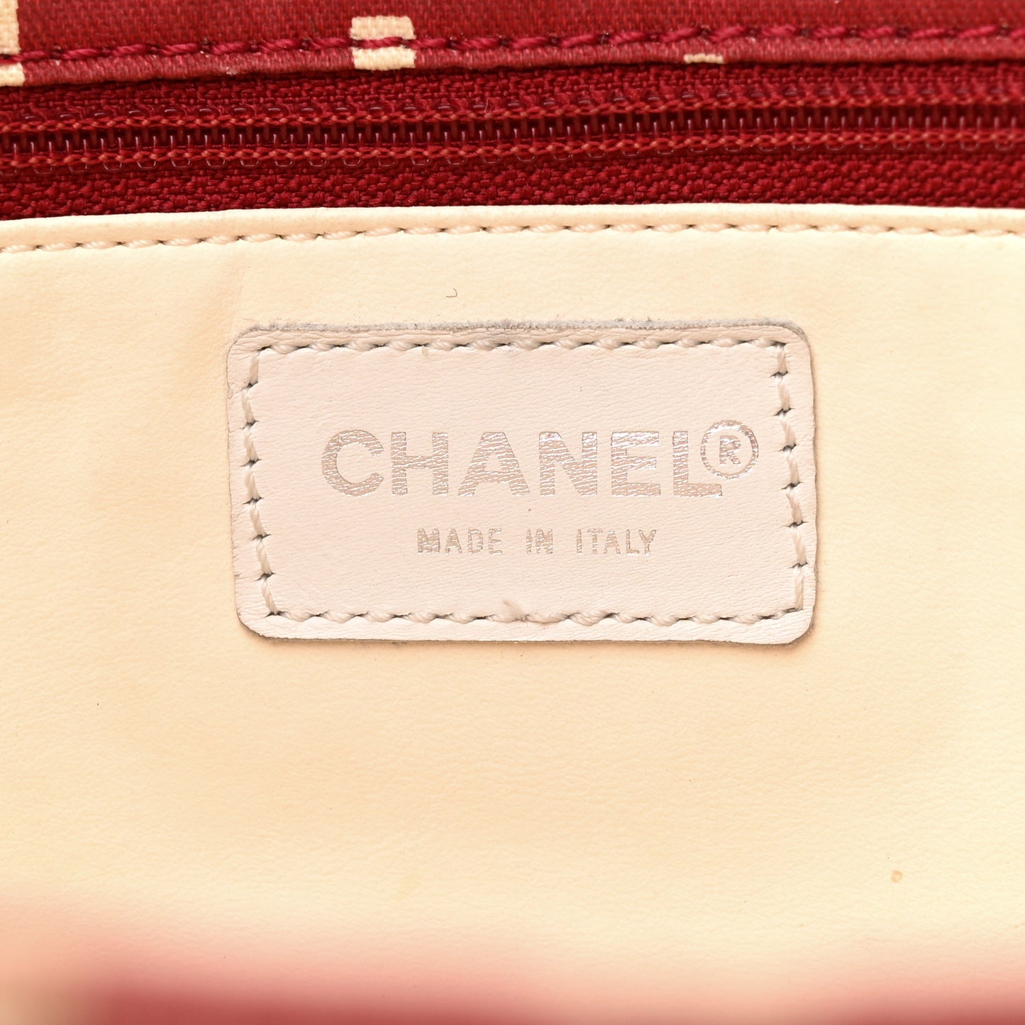 Canvas 31 Rue Cambon Beach Tote Red