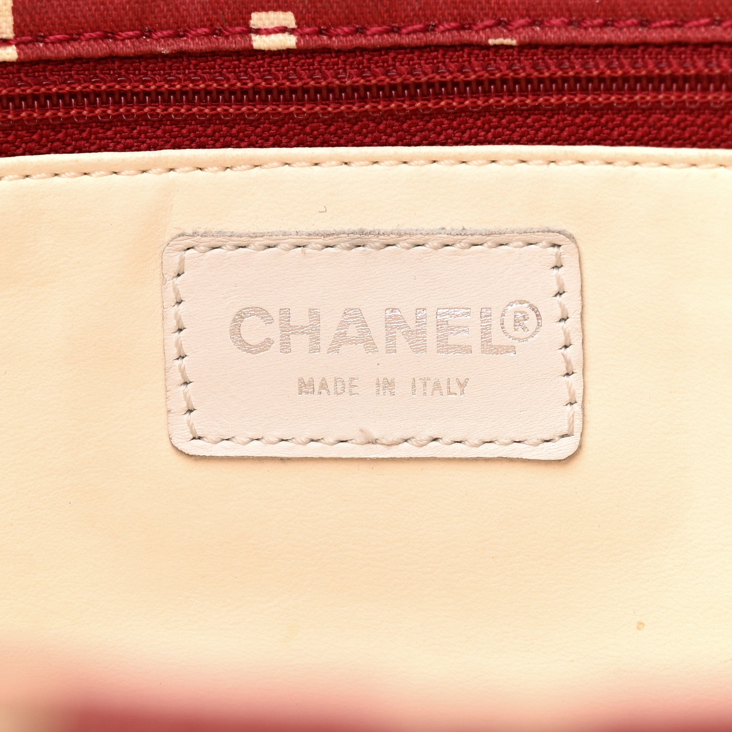 Chanel Canvas 31 Rue Cambon Beach Tote Red 7 of 14