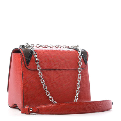Louis Vuitton Epi Monogram Twist Shoulder Bag MM Coquelicot 2 of 7