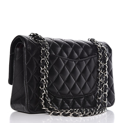 Chanel Lambskin Quilted Medium Double Flap Black 3 of 14
