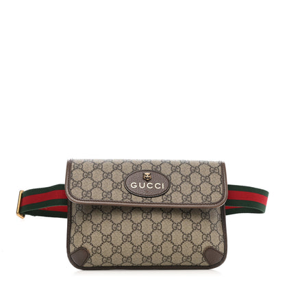 Gucci GG Supreme Monogram Neo Vintage Web Belt Bag Brown 1 of 10