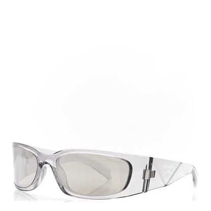 Prada Acetate Symbole Sunglasses SPR A19 Transparent Grigio 1 of 8