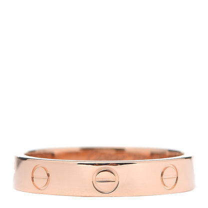 Cartier 18K Pink Gold 3.5mm LOVE Wedding Band Ring 57 8 1 of 5