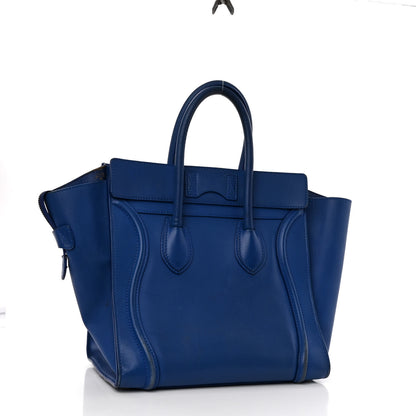 Celine Smooth Calfskin Mini Luggage Royal Blue 3 of 16