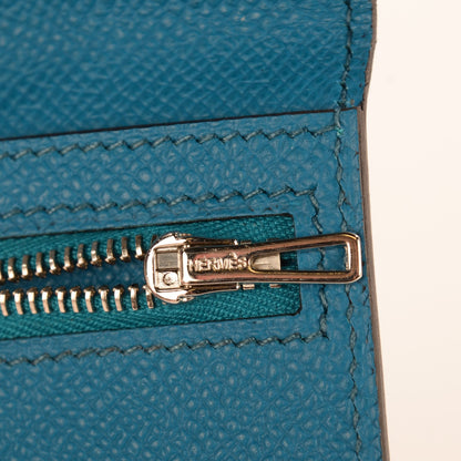 Hermes Epsom Bi Color Bearn Wallet Bleu Sapphire Izmir 9 of 10