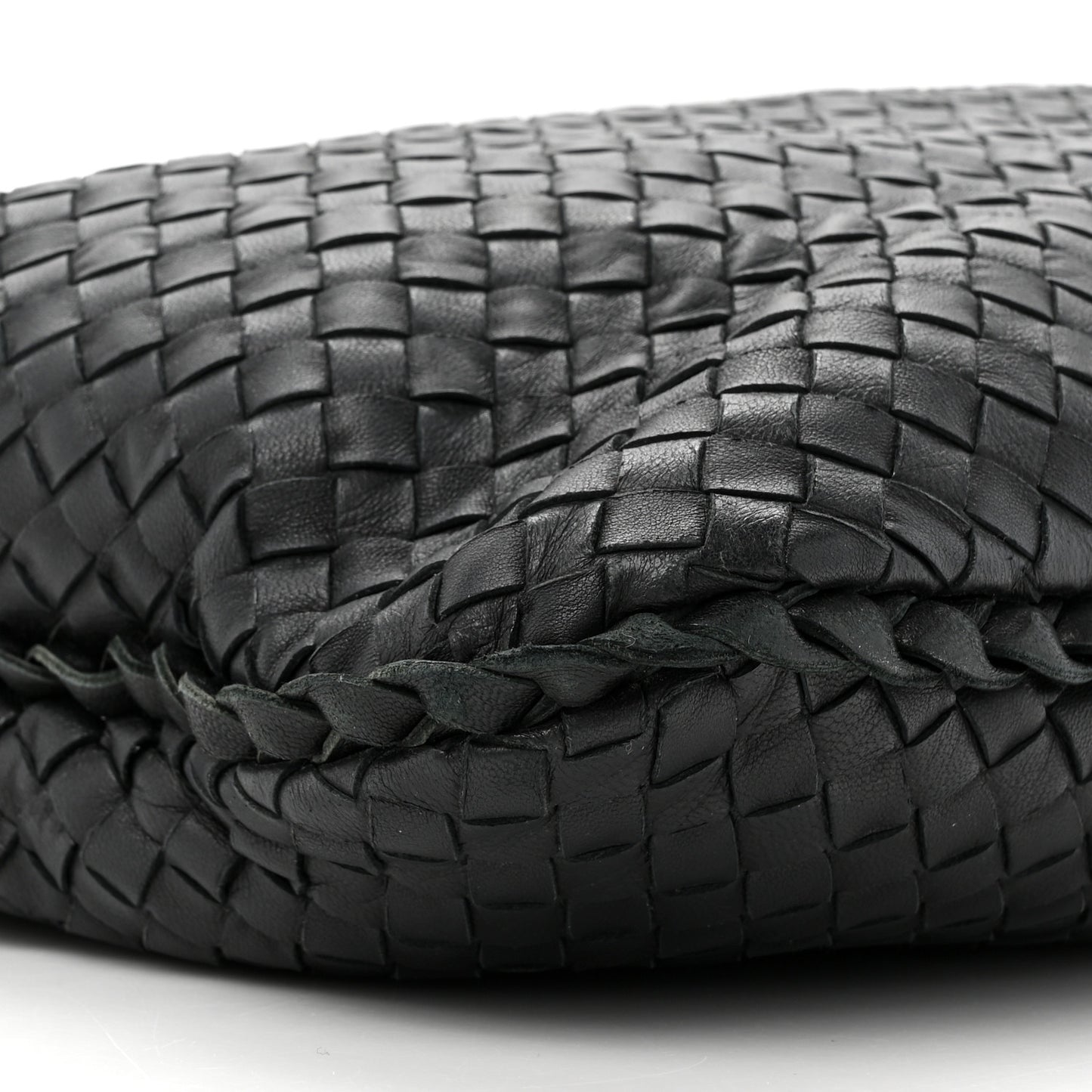 Nappa Intrecciato Large Veneta Hobo Black