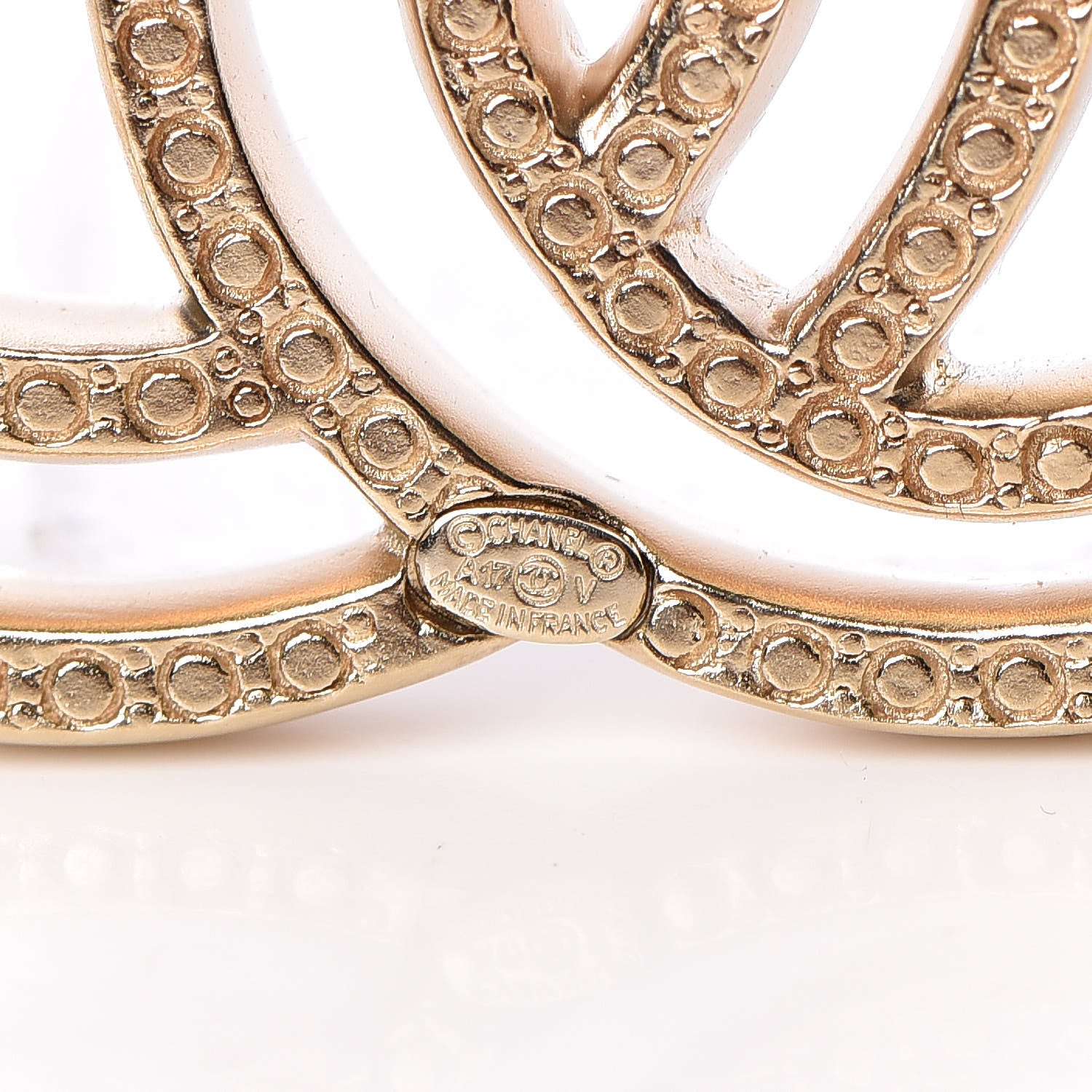 Chanel Crystal CC Brooch Gold 4 of 5