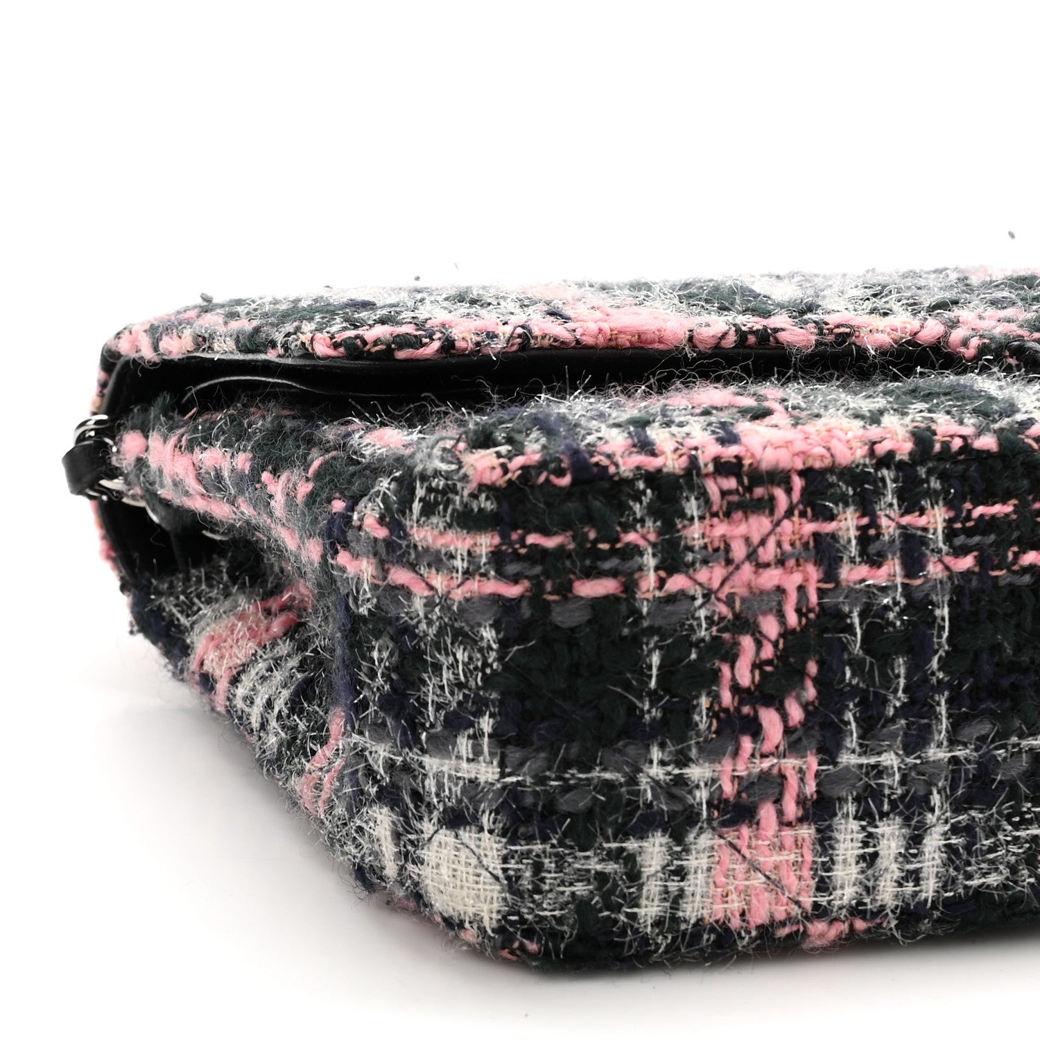 Chanel Tweed Quilted Medium Double Flap Multicolor 9 of 12