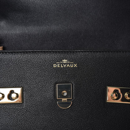 Delvaux Smooth Calfskin Mini Tempete Satchel Black 7 of 10