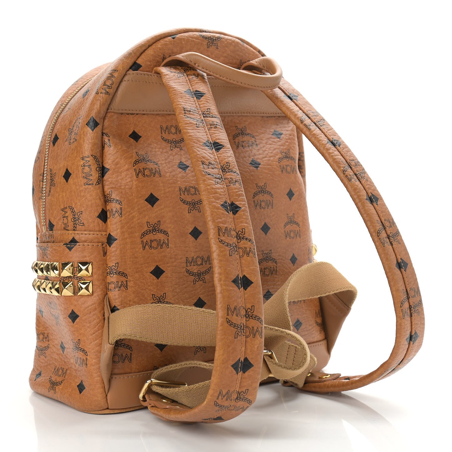 Visetos Side Stud Mini Stark Backpack Cognac
