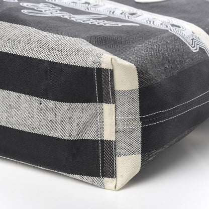 Burberry Coated Canvas Mega Check Medium Doodle Tote Black White 11 of 14