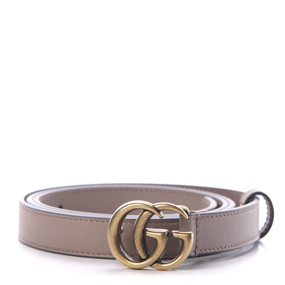 Gucci Calfskin Double G 20mm Belt 95 38 Porcelain Rose 1 of 5