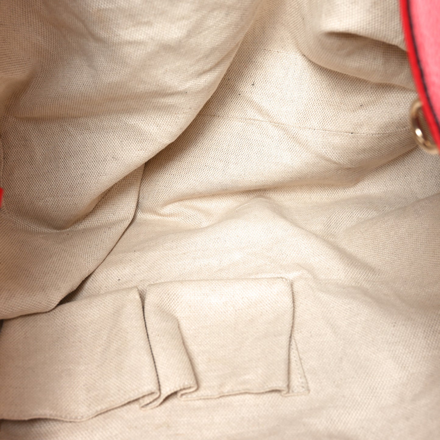 Pebbled Calfskin Large Soho Shoulder Bag Red