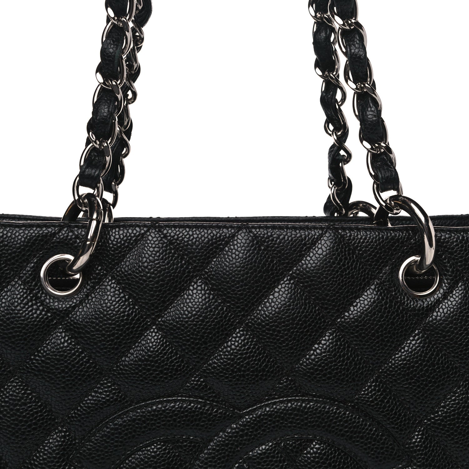 Chanel Caviar Quilted Grand Shopping Tote GST Black 8 of 16