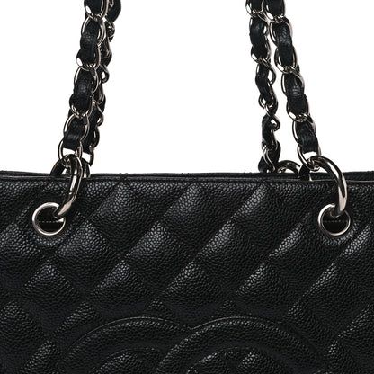 Chanel Caviar Quilted Grand Shopping Tote GST Black 8 of 16