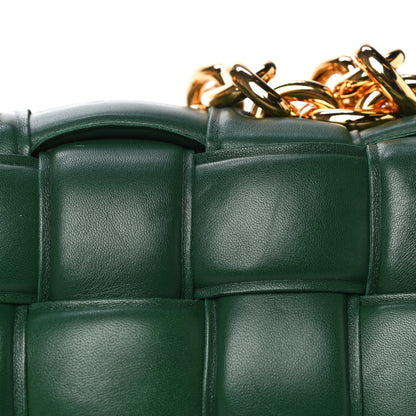 Bottega Veneta Lambskin Maxi Intreccio Padded Chain Cassette Crossbody Bag Raintree 9 of 9