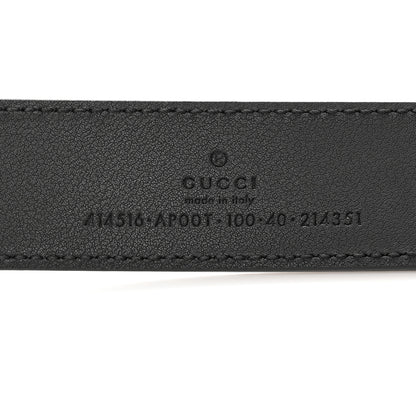 Gucci Moon Calfskin Double G 30mm Belt 100 40 Black 3 of 9