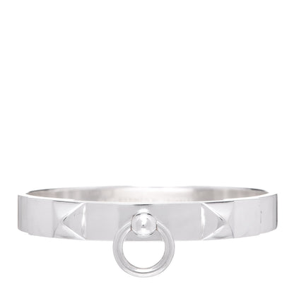 Hermes Sterling Silver PM Collier De Chien Bracelet XL 9 of 14