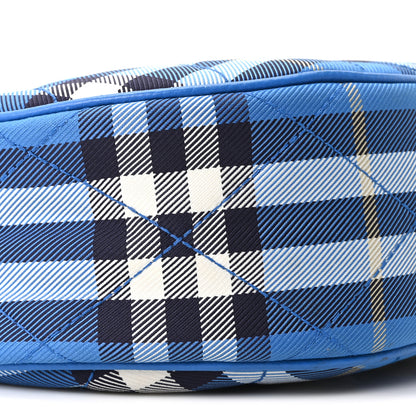 Burberry Nylon Check Horseshoe Crossbody Bag Hyacinth 9 of 10