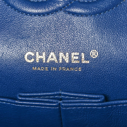 Chanel Denim Quilted Medium Double Flap Blue 6 of 10