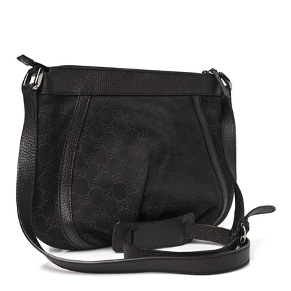 Gucci Denim Monogram Small D Silver Ring Messenger Brown 3 of 10