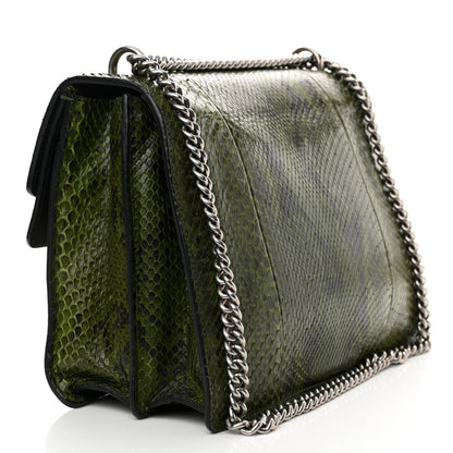 Gucci Snakeskin Medium Dionysus Shoulder Bag Green 3 of 17