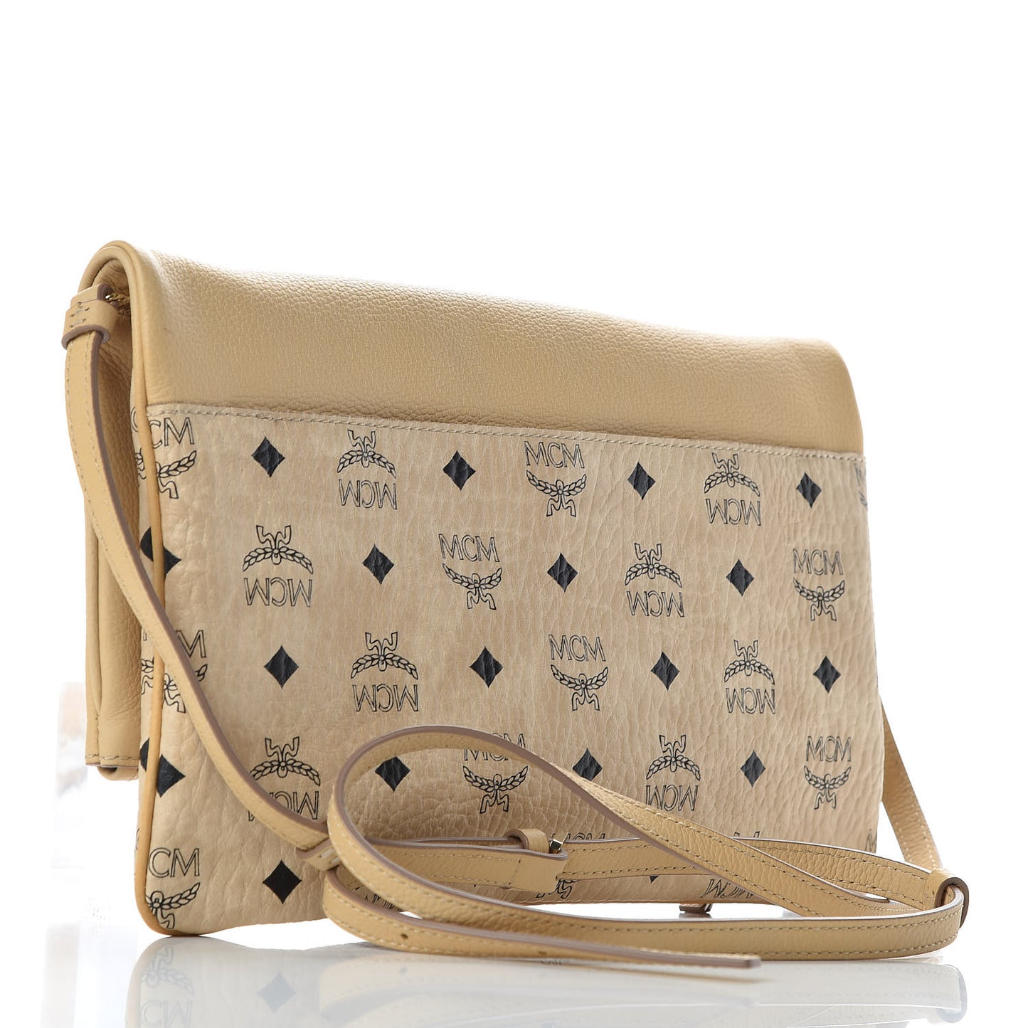 Visetos Corina Foldover Crossbody Bag Latte Beige