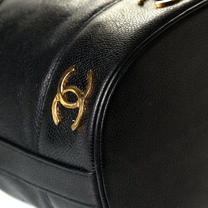Chanel Caviar CC Drawstring Shoulder Bag Black 6 of 8