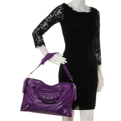 Balenciaga Agneau Giant 12 Silver Hardware City Ultraviolet 2 of 9