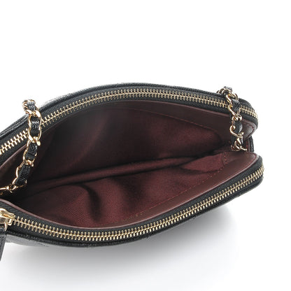 Chanel Caviar Quilted Small Clutch With Chain Black 5 of 9