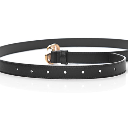 Gucci Calfskin Double G 20mm Belt 85 34 Black 5 of 7