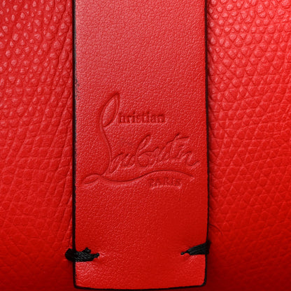 Christian Louboutin Calfskin Leopard Print Spikes Small East West Cabata Tote Brown 7 of 11