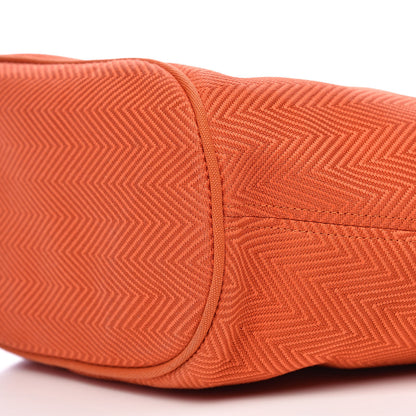 Hermes Canvas Beach Tote Orange 9 of 10