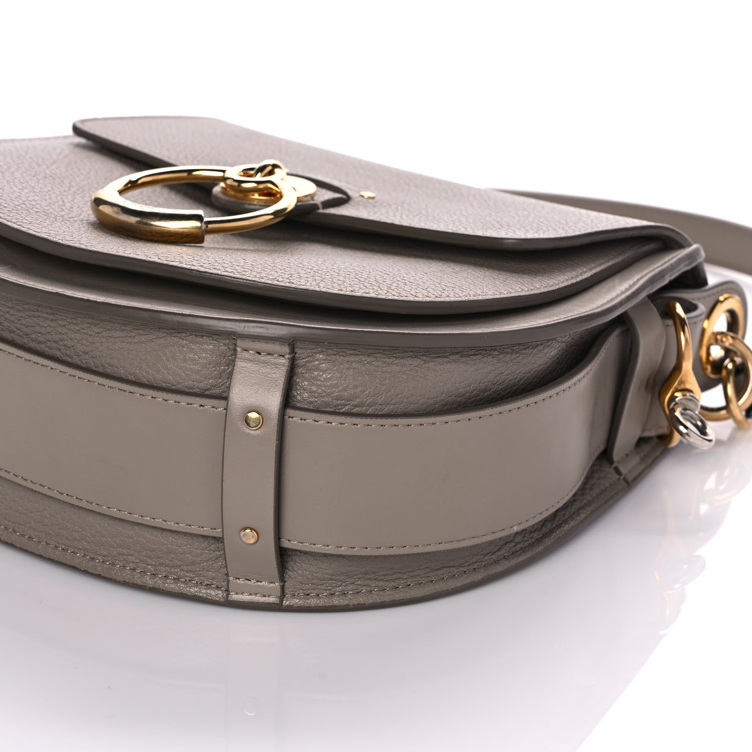 Chloe Calfskin Large Tess Bag Motty Grey 9 of 11