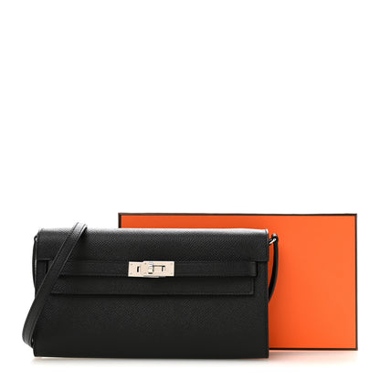 Hermes Epsom Kelly Wallet To Go Black 11 of 11