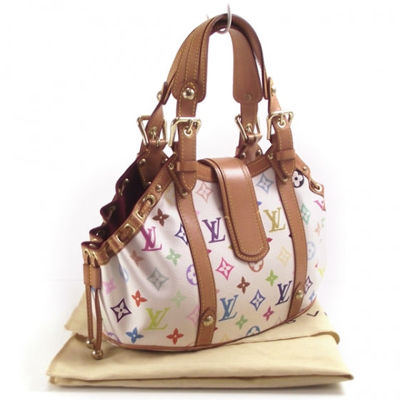 Monogram Multicolor Theda GM White