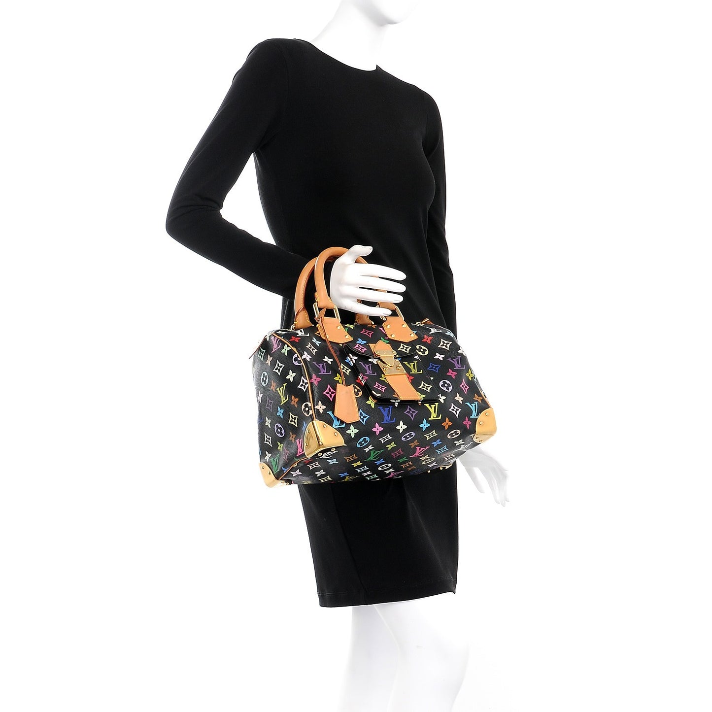 Monogram Multicolor Speedy 30 Black