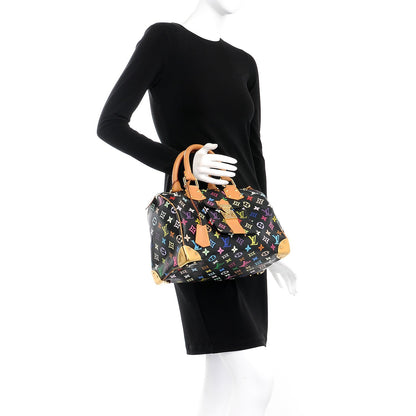 Louis Vuitton Monogram Multicolor Speedy 30 Black 2 of 7