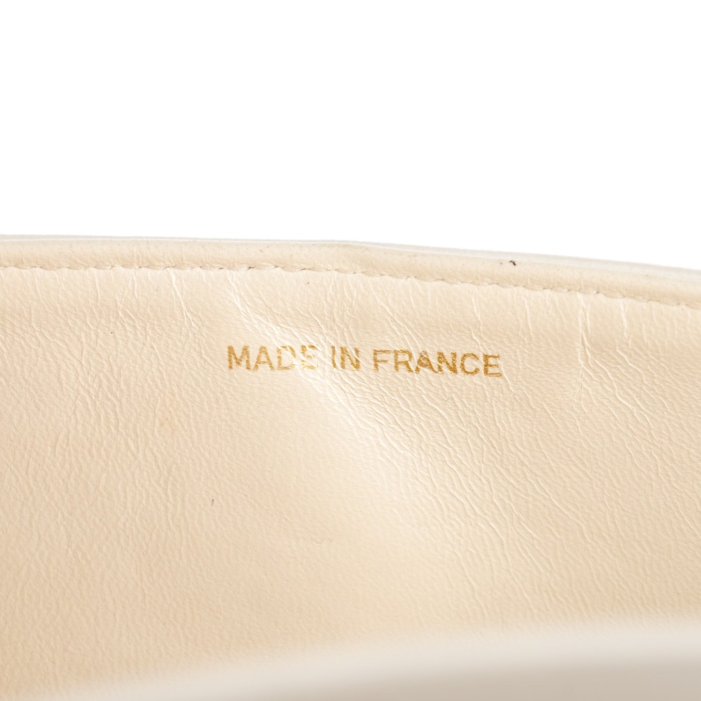 Lambskin Quilted Small Double Flap White
