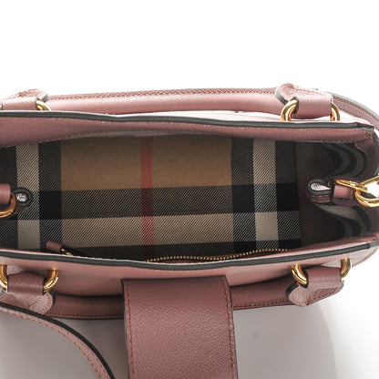 Burberry Soft Grain Calfskin Small Buckle Tote Dusty Pink 6 of 9
